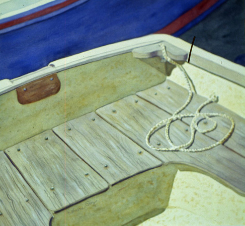 Skiffs, watercolor